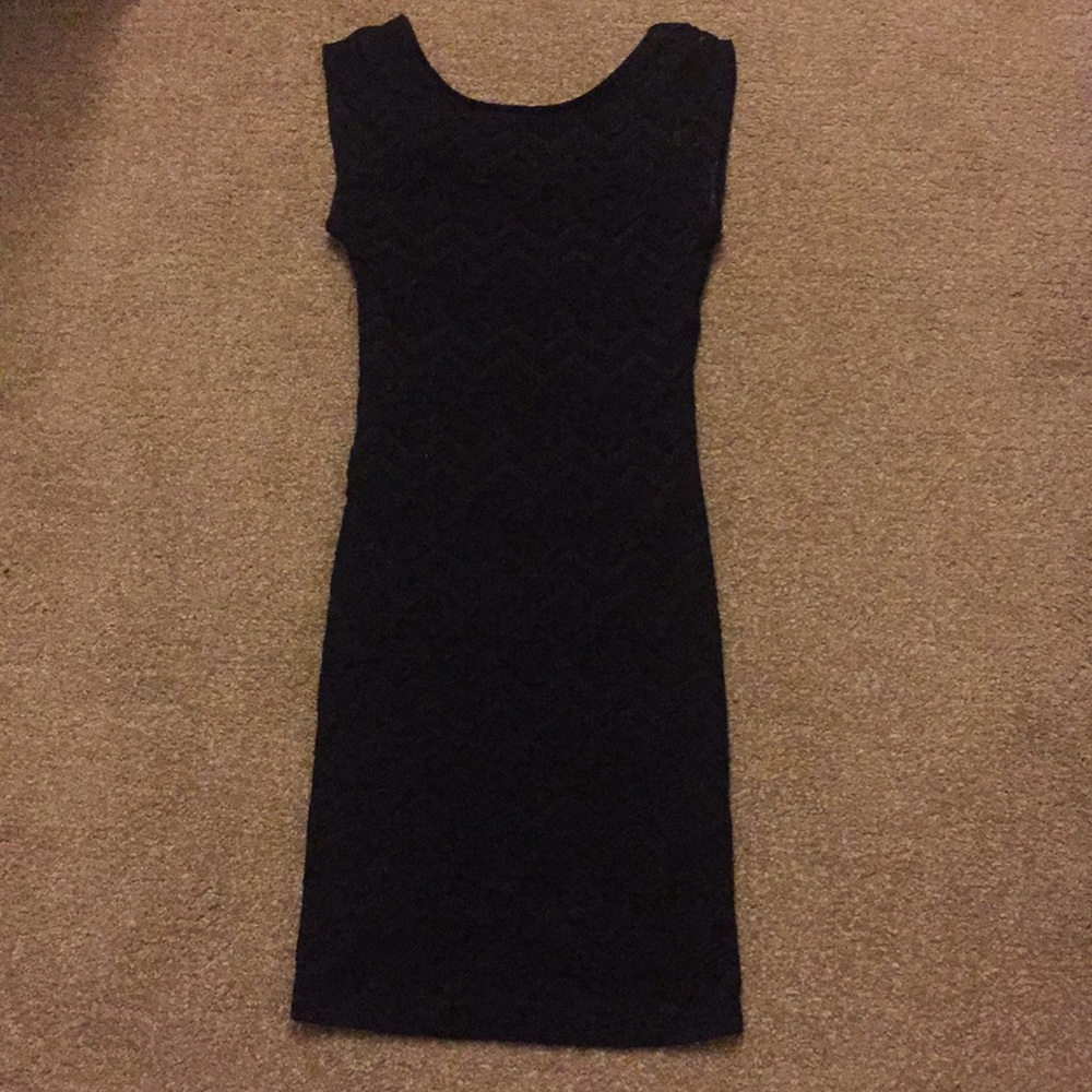 Lace black dress